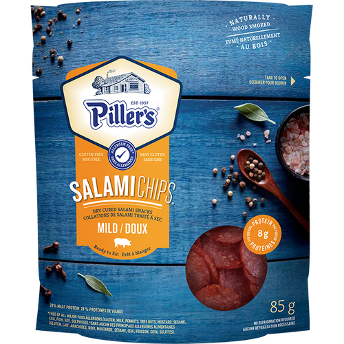 Piller's Salami Chips Mild 85g