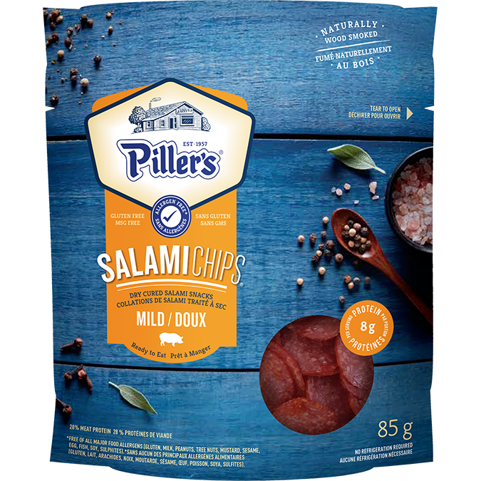 Piller's Salami Chips Mild 85g
