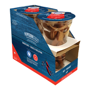 Hot Pepperoni Sticks Snack Cup 4 x 100g (400g)