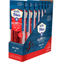 Load image into Gallery viewer, Piller&#39;s Salami Whips Spicy 8 x 60g (480g)