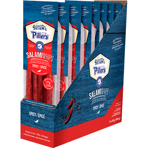 Piller's Salami Whips Spicy 8 x 60g (480g)